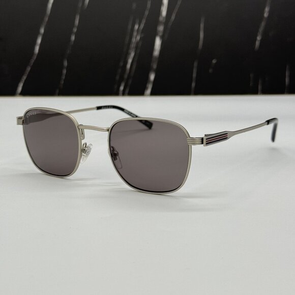 NEW GUCCI GG1876S 003 WOMEN SILVER/GRAY SUNGLASSES GUCCI - Picture 3 of 10